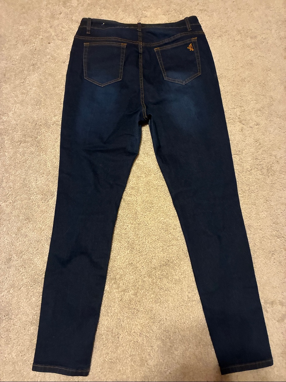 VIP Navy Ripped Skinny Jeans - Picture 7 of 14